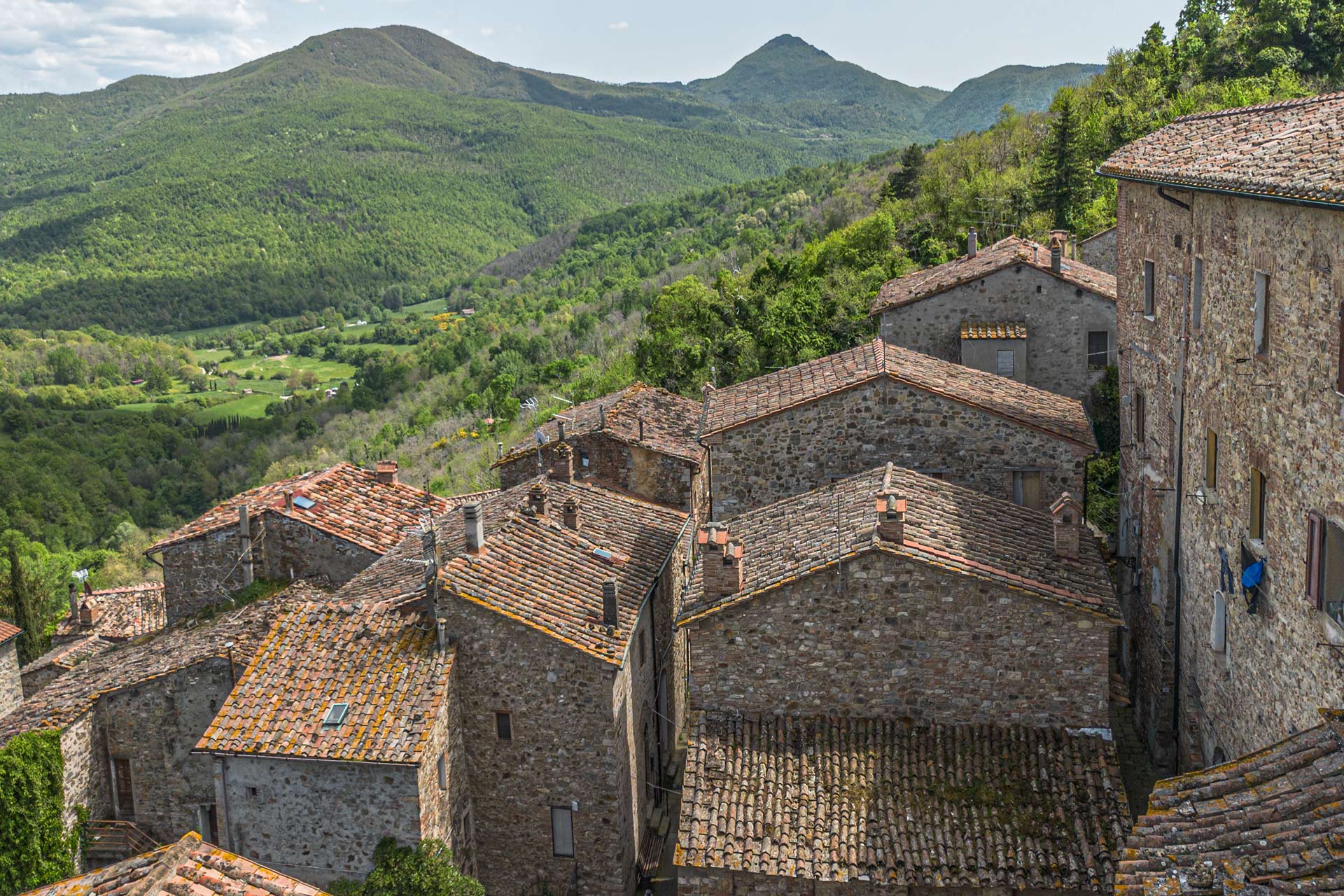 Centro Commerciale Naturale Castelnuovo Val di Cecina - Immagine del borgo di Castelnuovo Val di Cecina